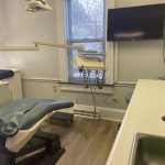 Dental examination chair at South Hadley Dental Group